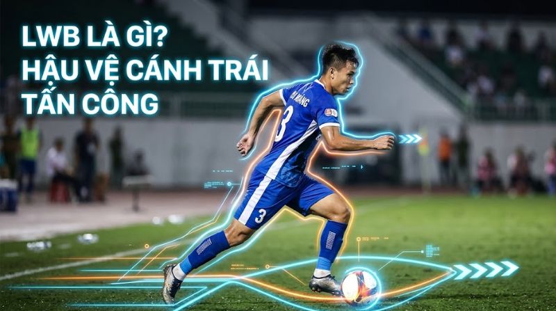 LWB là gì trong bóng đá? Vai trò hậu vệ cánh trái tấn công